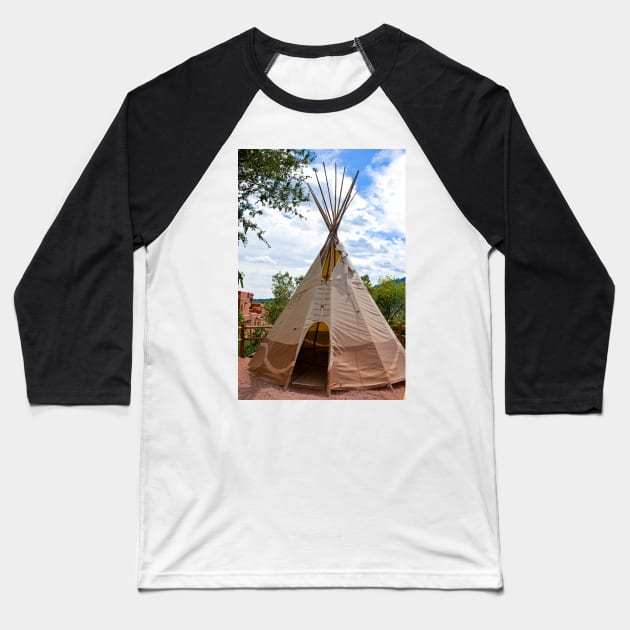 Manitou Cliff Dwellings Study 5 Baseball T-Shirt by bobmeyers